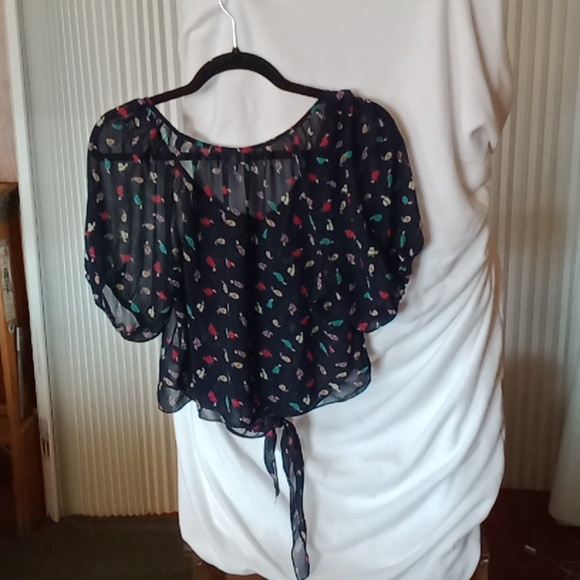 Cute woman's sheer top - Picture 3 of 7